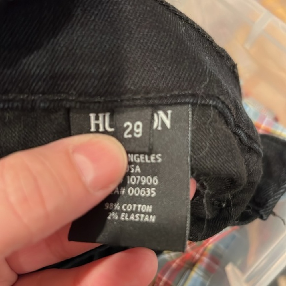 Hudson size 29 black denim jeans - Picture 4 of 4